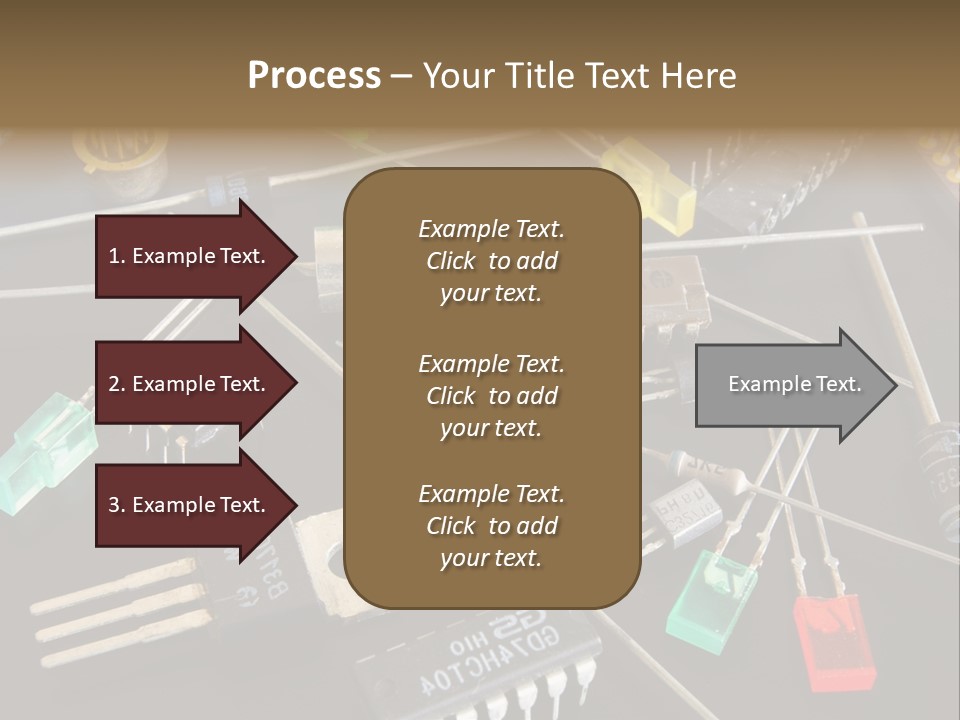 Electric Capacitor Led PowerPoint Template