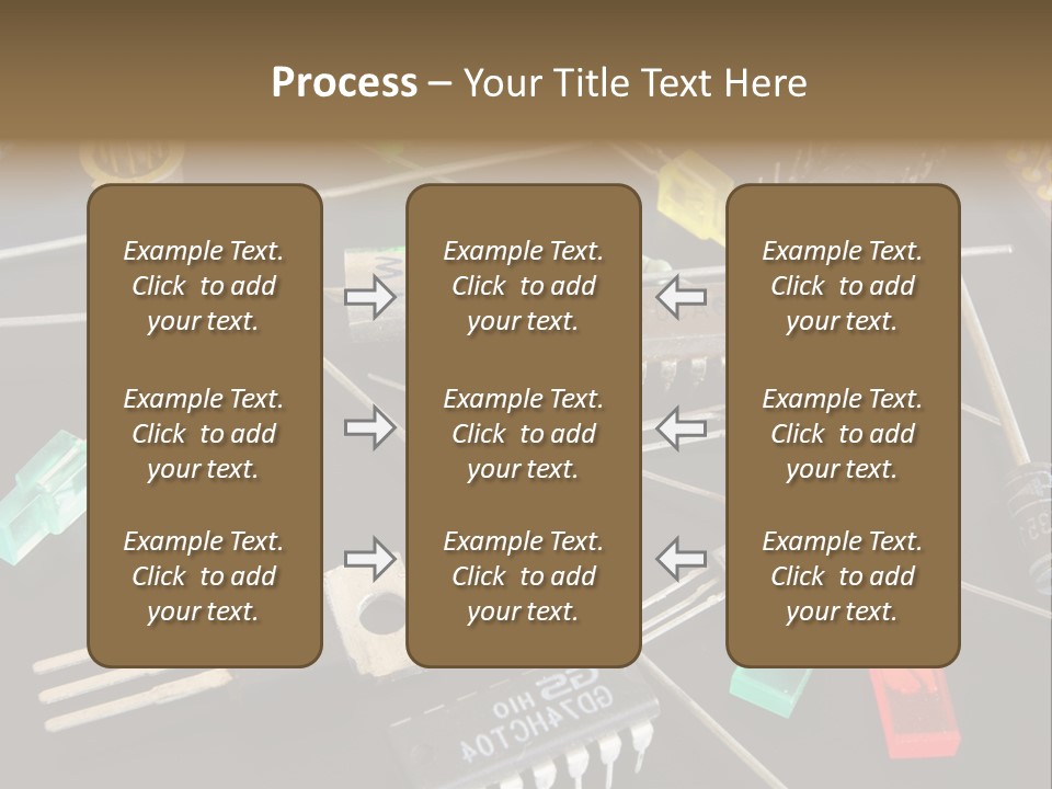 Electric Capacitor Led PowerPoint Template