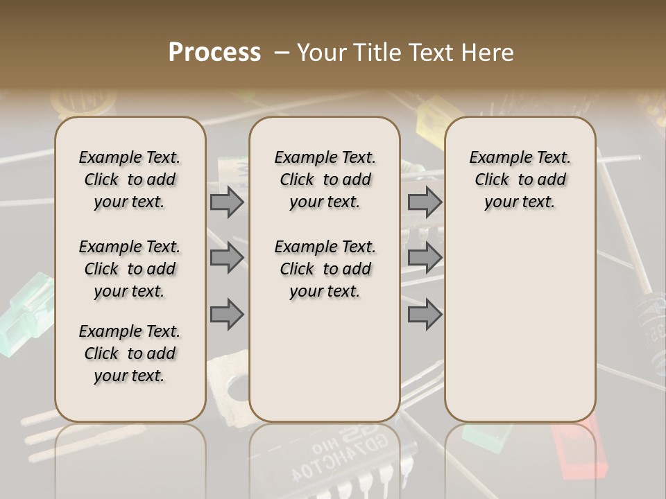 Electric Capacitor Led PowerPoint Template