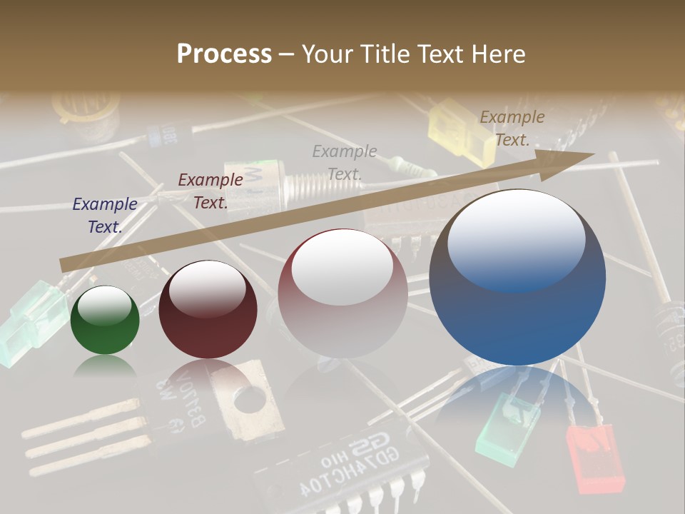 Electric Capacitor Led PowerPoint Template
