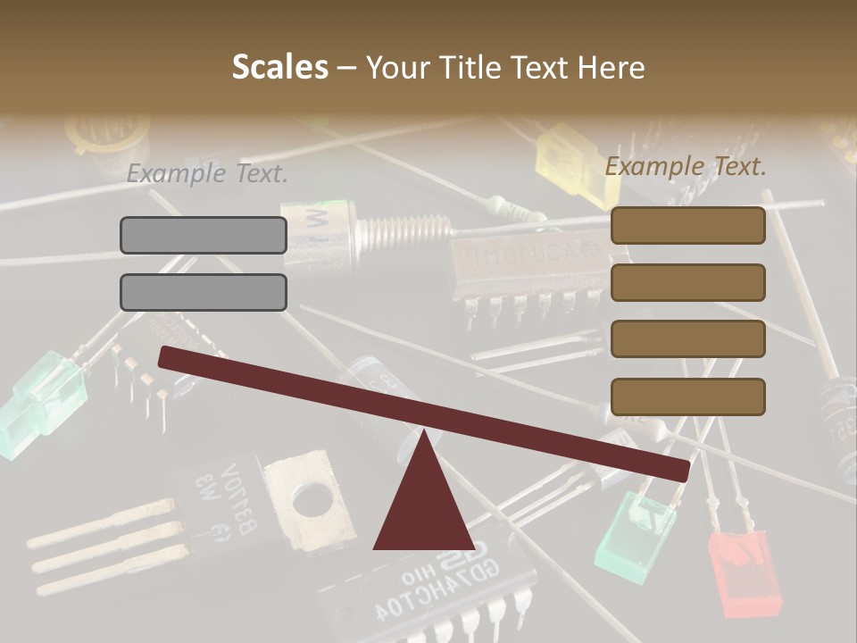 Electric Capacitor Led PowerPoint Template