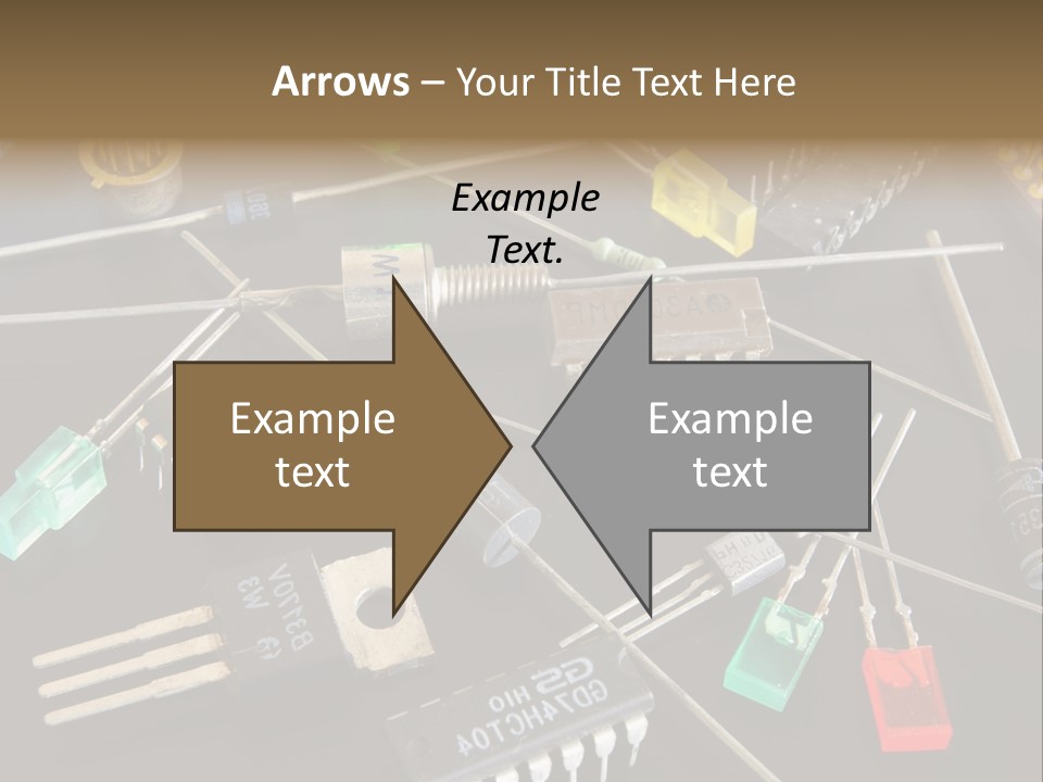 Electric Capacitor Led PowerPoint Template