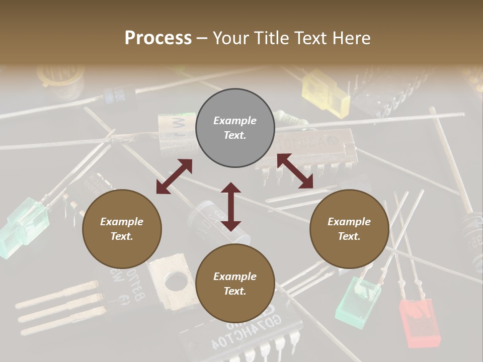 Electric Capacitor Led PowerPoint Template