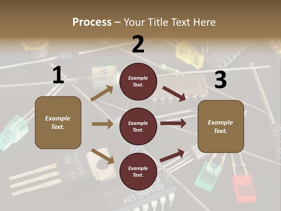 Electric Capacitor Led PowerPoint Template