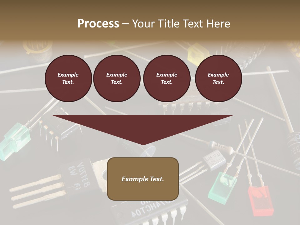 Electric Capacitor Led PowerPoint Template