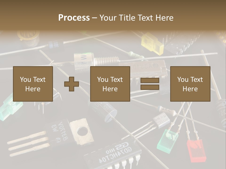Electric Capacitor Led PowerPoint Template