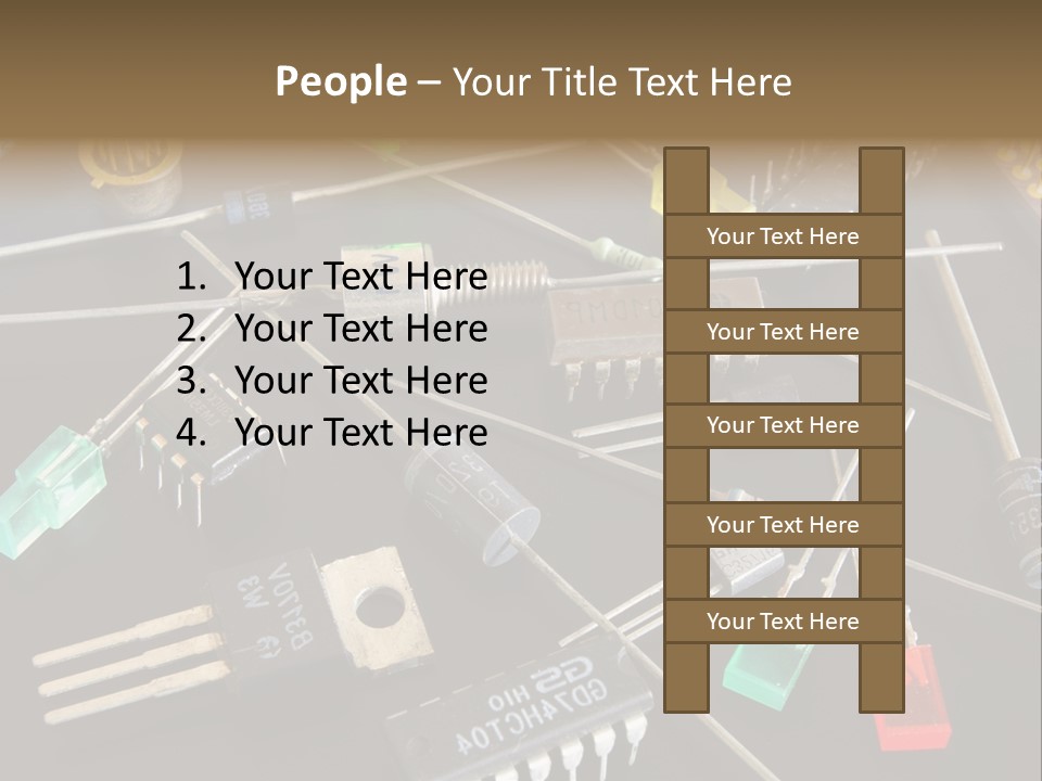 Electric Capacitor Led PowerPoint Template