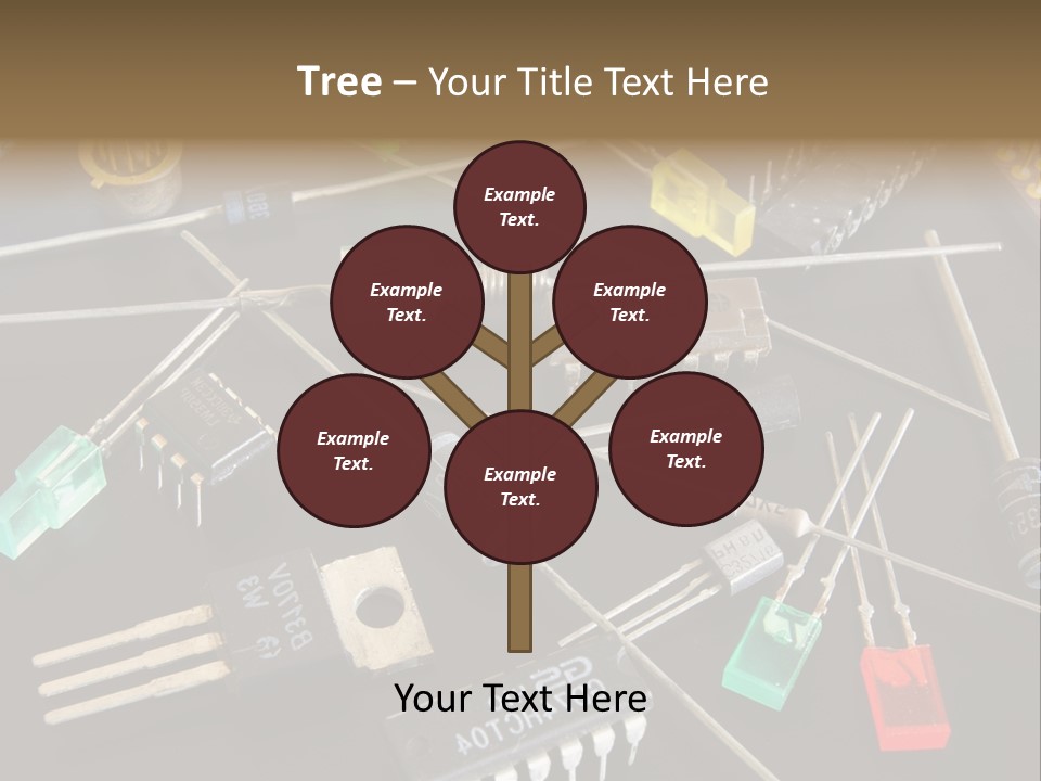 Electric Capacitor Led PowerPoint Template