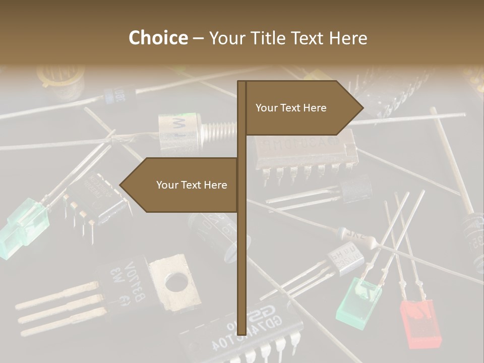 Electric Capacitor Led PowerPoint Template