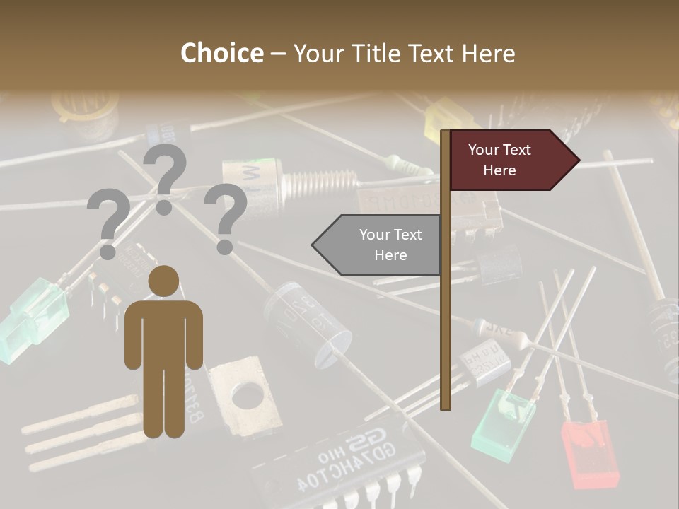 Electric Capacitor Led PowerPoint Template