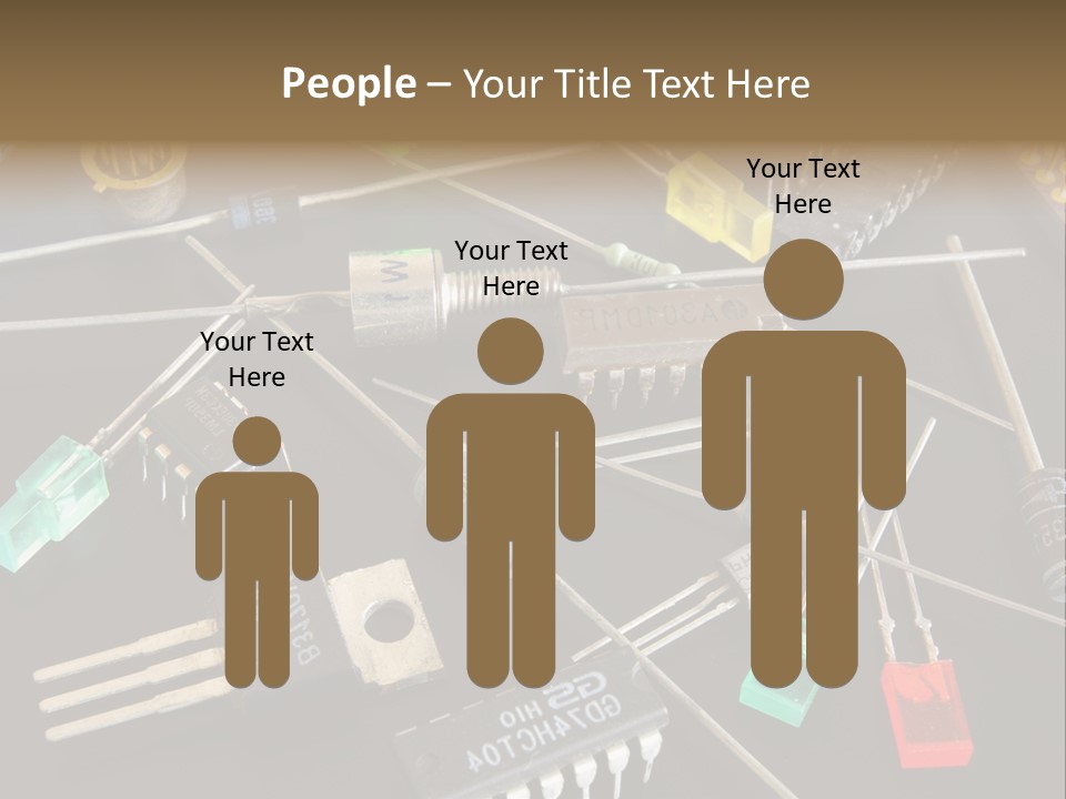 Electric Capacitor Led PowerPoint Template