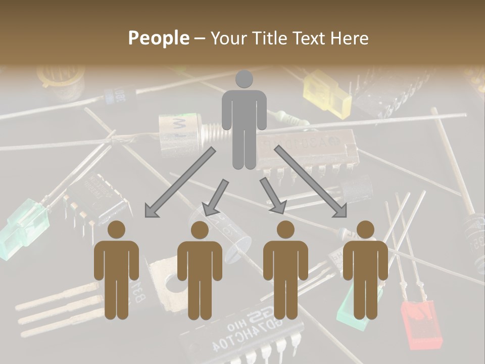 Electric Capacitor Led PowerPoint Template