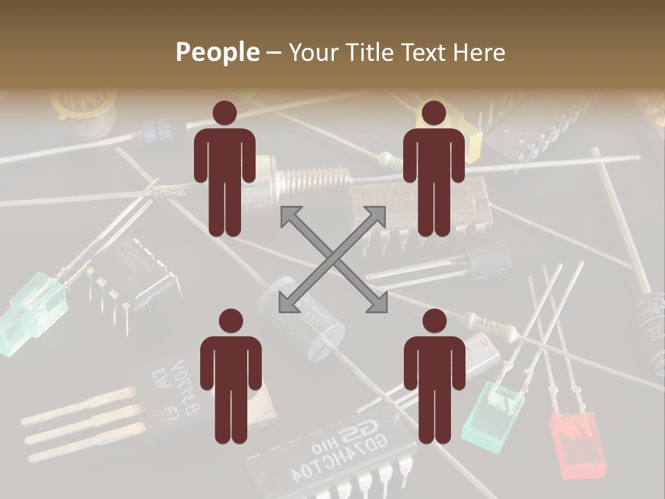 Electric Capacitor Led PowerPoint Template