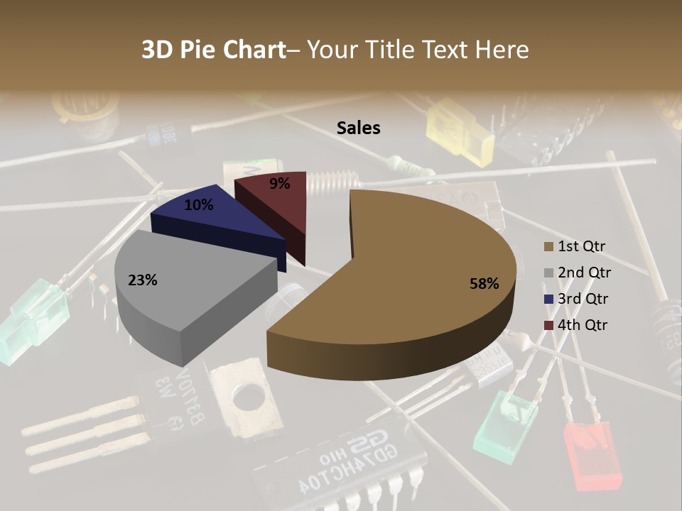 Electric Capacitor Led PowerPoint Template