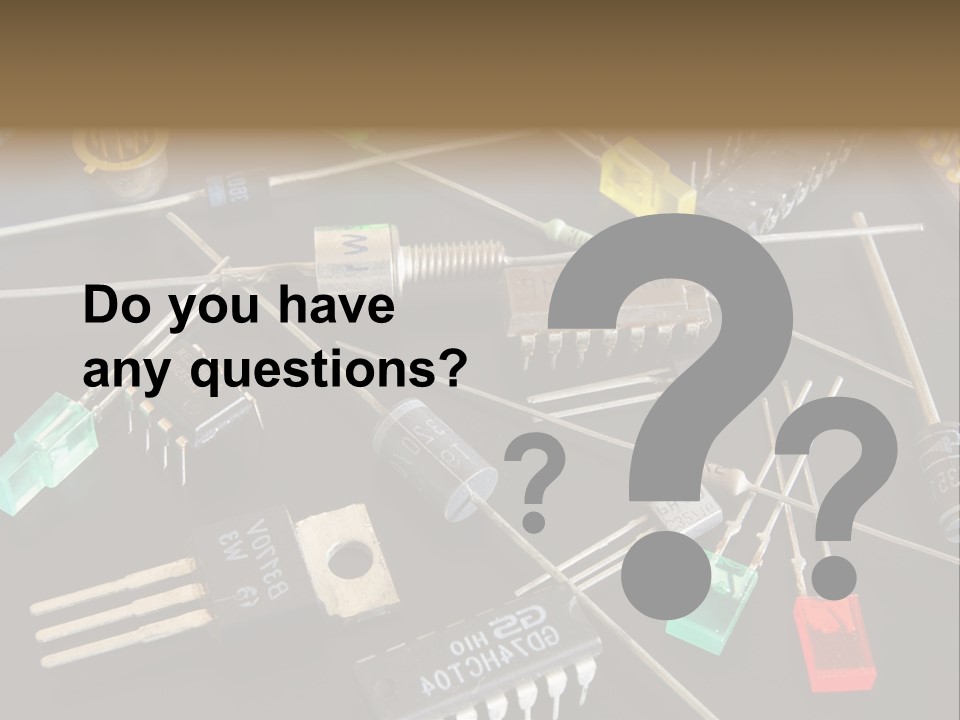 Electric Capacitor Led PowerPoint Template