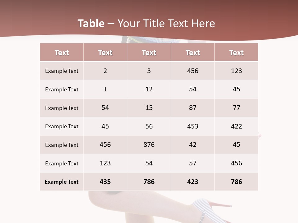 Beauty Woman Glamourous PowerPoint Template