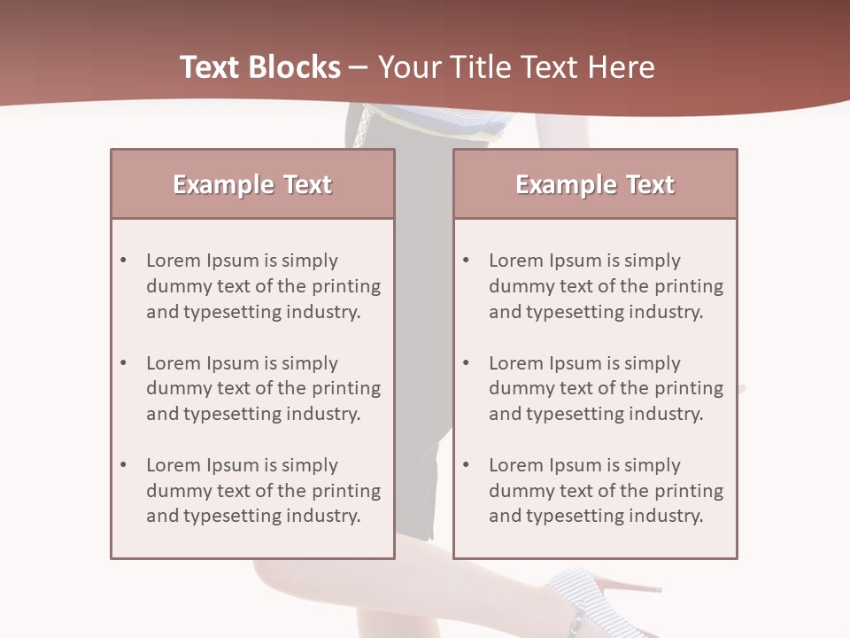 Beauty Woman Glamourous PowerPoint Template