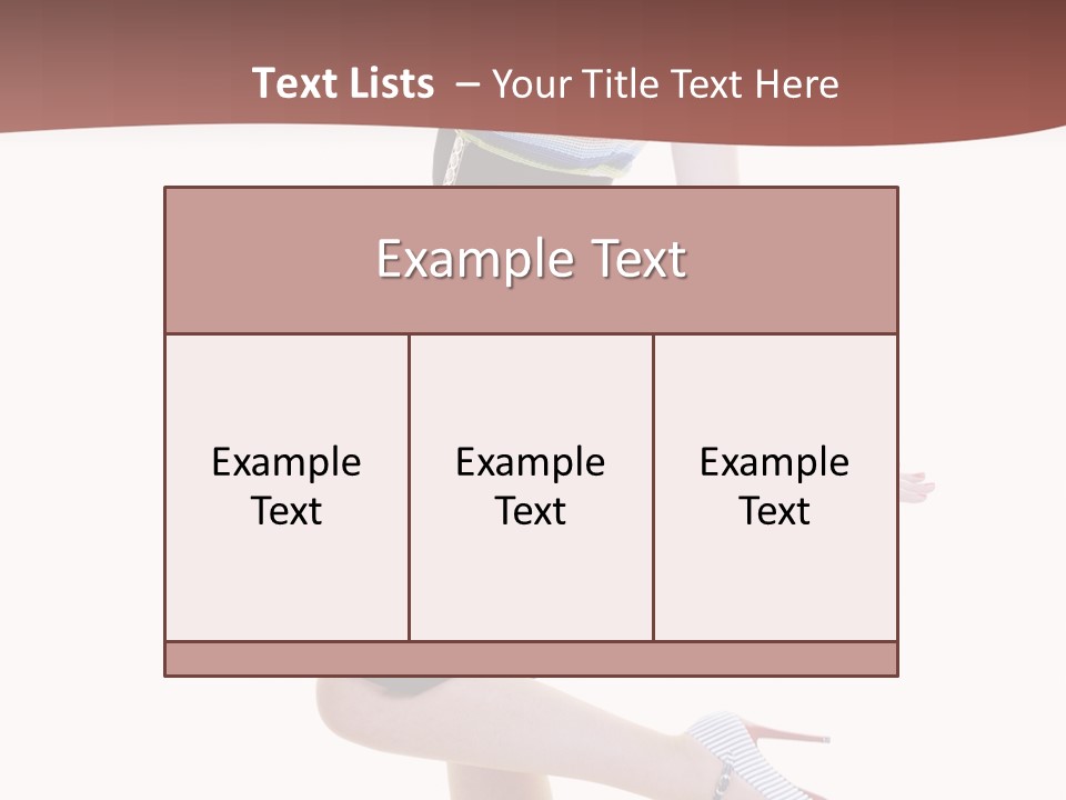 Beauty Woman Glamourous PowerPoint Template