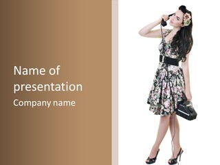 Glamour Pin Up Beauty PowerPoint Template