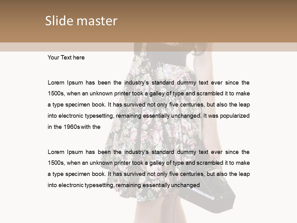 Glamour Pin Up Beauty PowerPoint Template