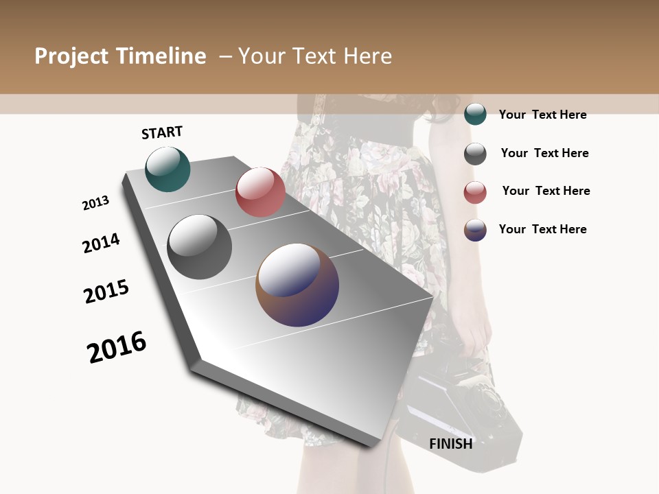 Glamour Pin Up Beauty PowerPoint Template