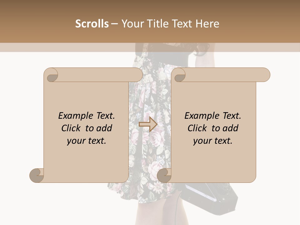 Glamour Pin Up Beauty PowerPoint Template