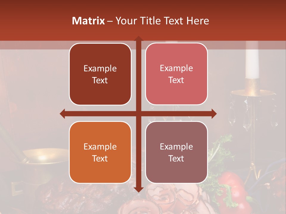 Holiday Meat Vegetable PowerPoint Template