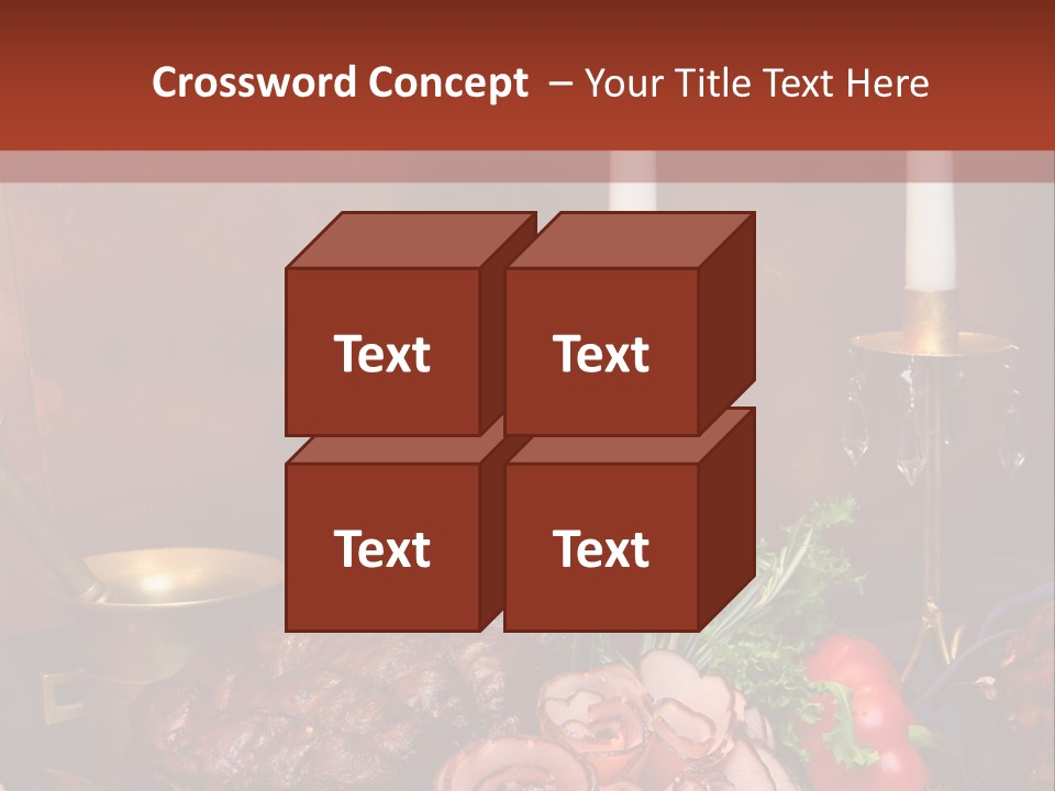 Holiday Meat Vegetable PowerPoint Template