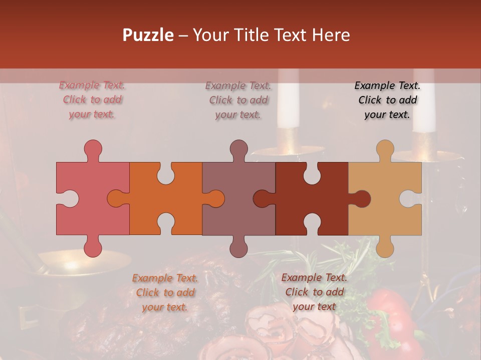 Holiday Meat Vegetable PowerPoint Template