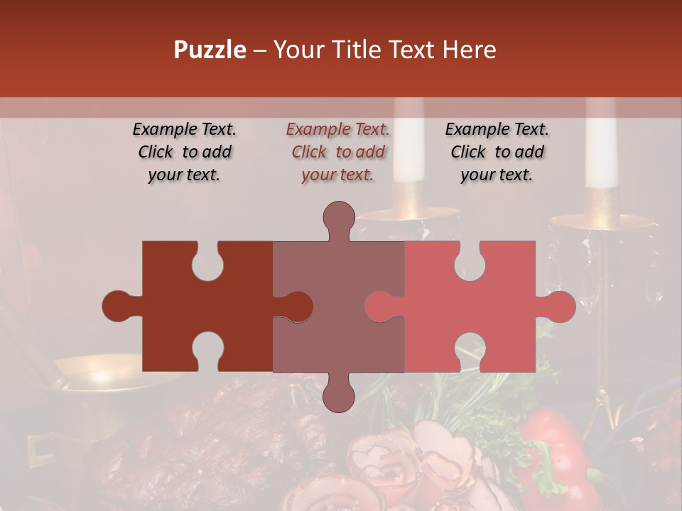 Holiday Meat Vegetable PowerPoint Template