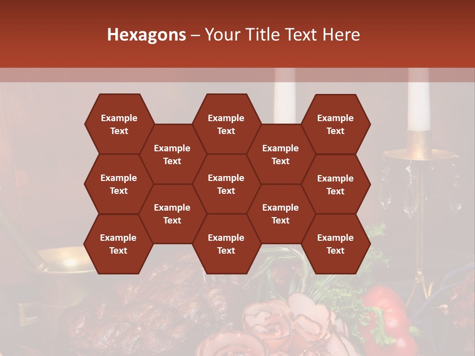 Holiday Meat Vegetable PowerPoint Template