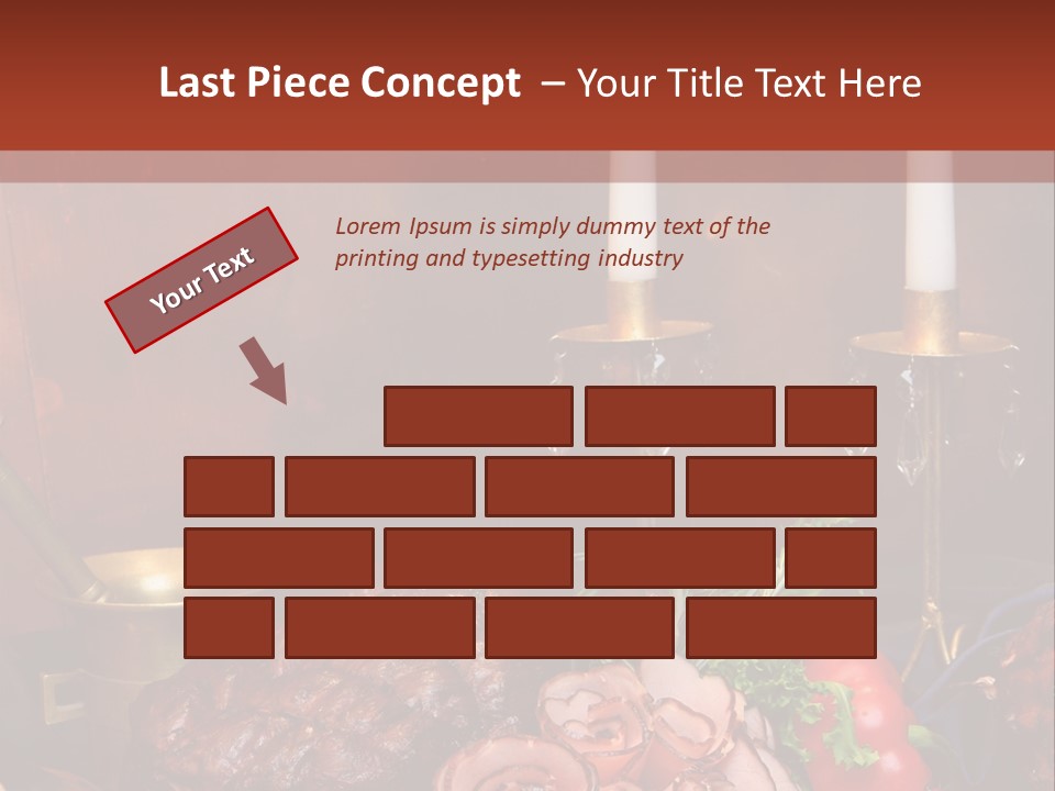 Holiday Meat Vegetable PowerPoint Template