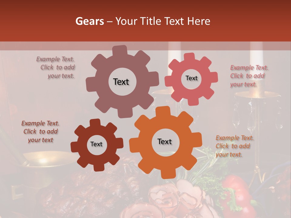 Holiday Meat Vegetable PowerPoint Template