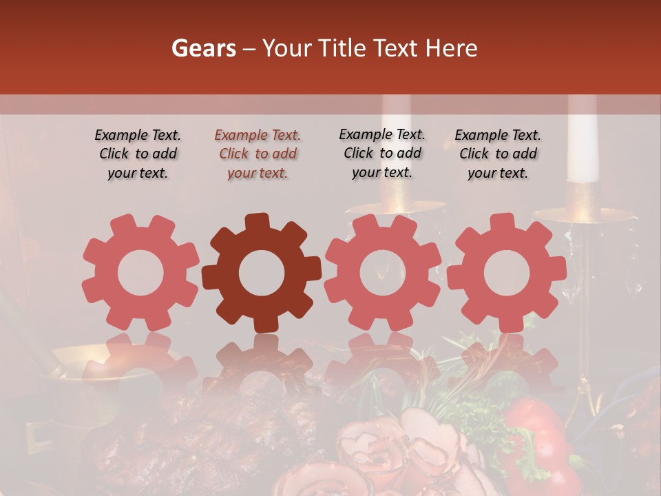 Holiday Meat Vegetable PowerPoint Template