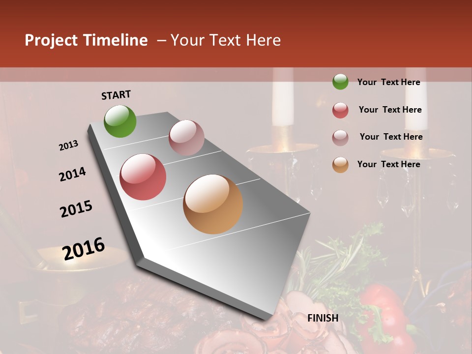 Holiday Meat Vegetable PowerPoint Template