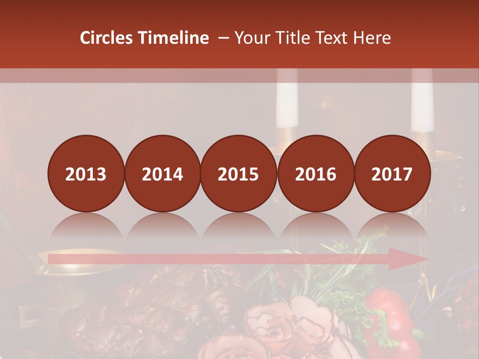 Holiday Meat Vegetable PowerPoint Template