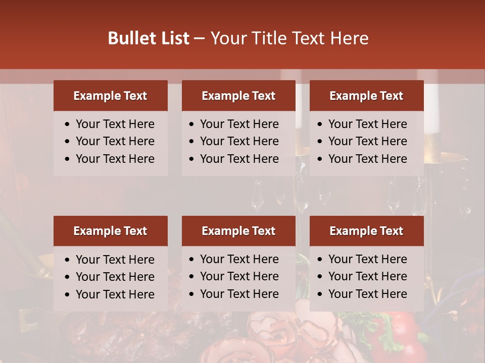 Holiday Meat Vegetable PowerPoint Template