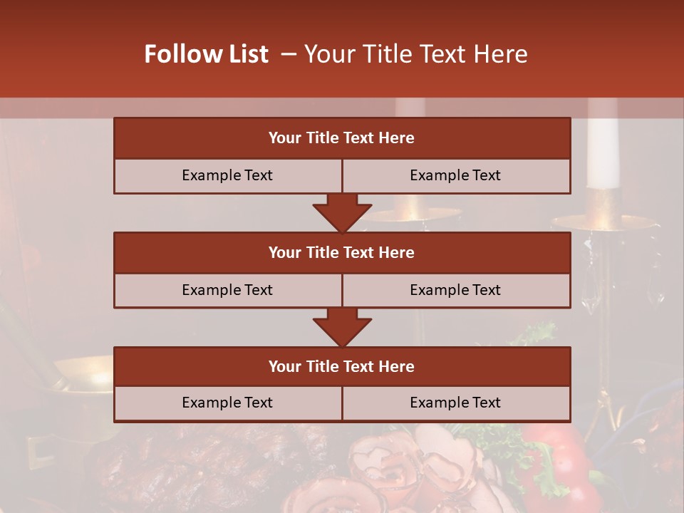 Holiday Meat Vegetable PowerPoint Template