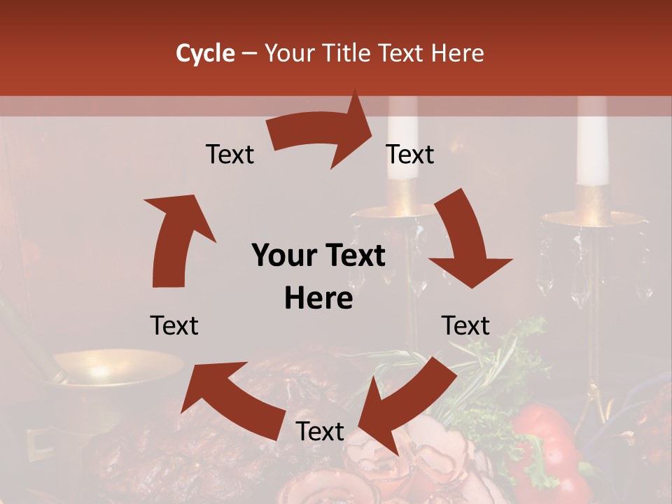 Holiday Meat Vegetable PowerPoint Template