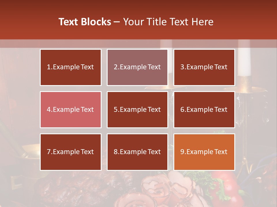 Holiday Meat Vegetable PowerPoint Template