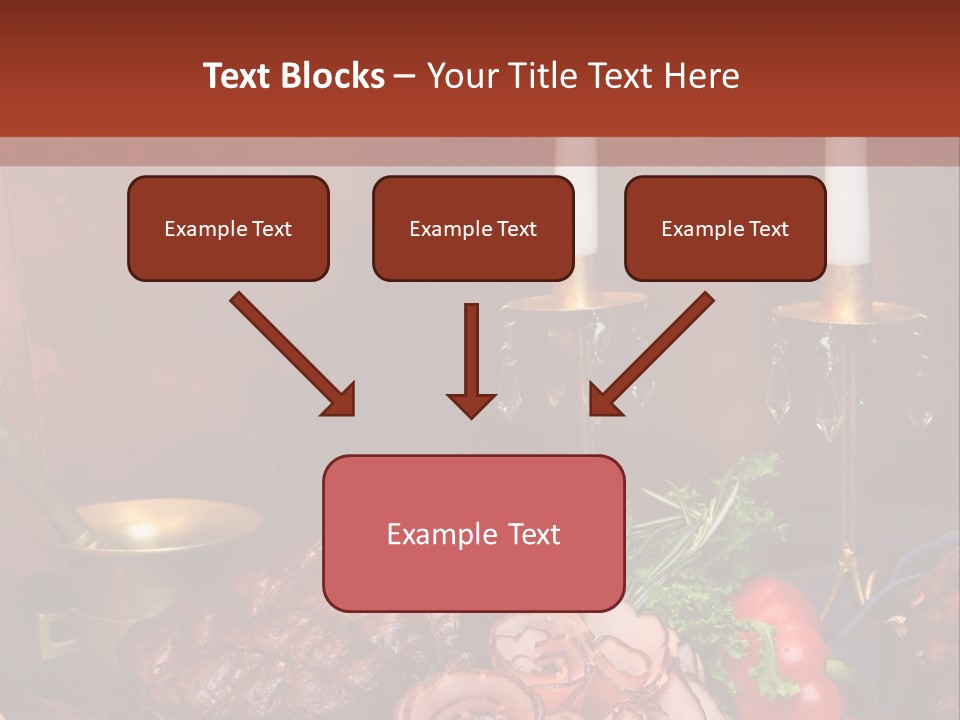 Holiday Meat Vegetable PowerPoint Template