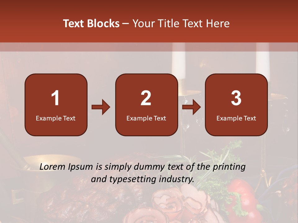 Holiday Meat Vegetable PowerPoint Template