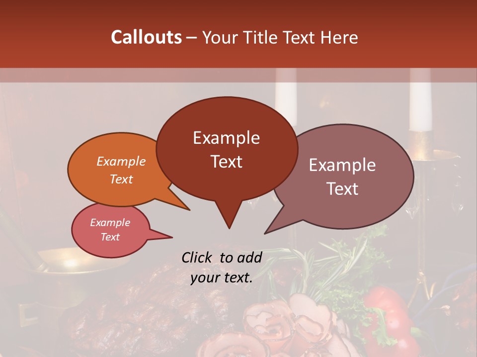 Holiday Meat Vegetable PowerPoint Template