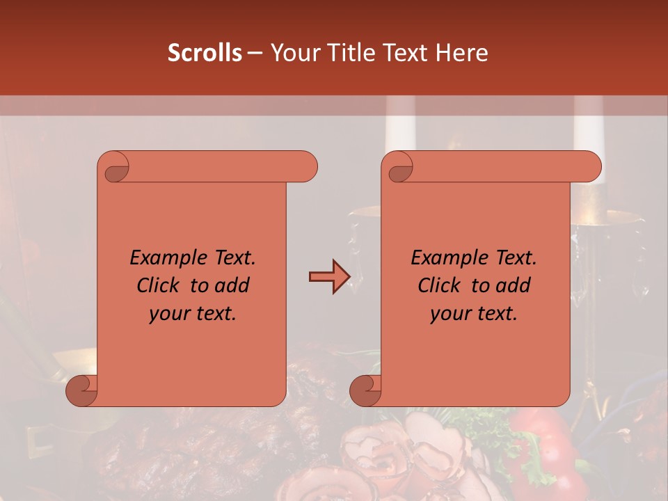 Holiday Meat Vegetable PowerPoint Template