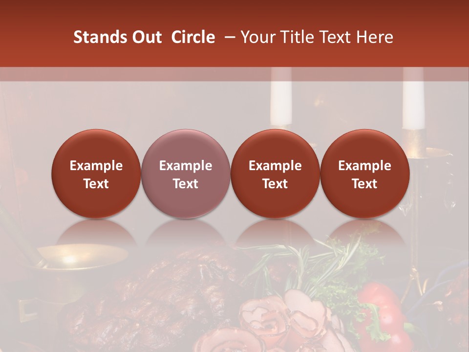 Holiday Meat Vegetable PowerPoint Template