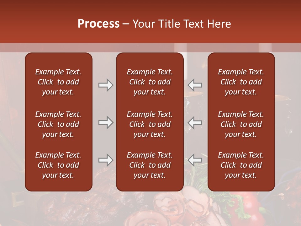 Holiday Meat Vegetable PowerPoint Template