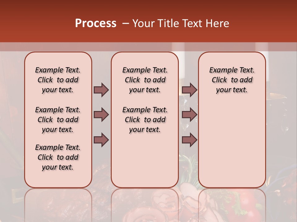 Holiday Meat Vegetable PowerPoint Template