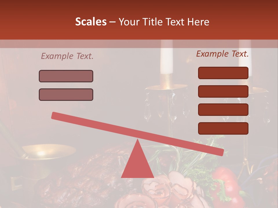 Holiday Meat Vegetable PowerPoint Template