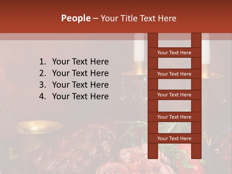 Holiday Meat Vegetable PowerPoint Template