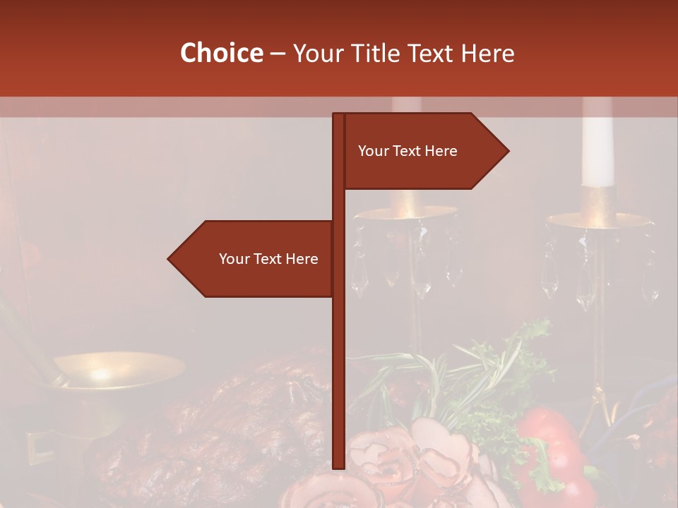 Holiday Meat Vegetable PowerPoint Template